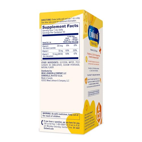 Enfamil Prenatals & Baby Vitamins Tri-Vi-Sol Vitamin A, C & D Multi-Vitamin Drops