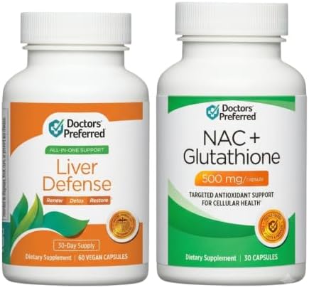 DOCTORS' PREFERRED Liver Defense with Milk Thistle & NAC + Glutathione