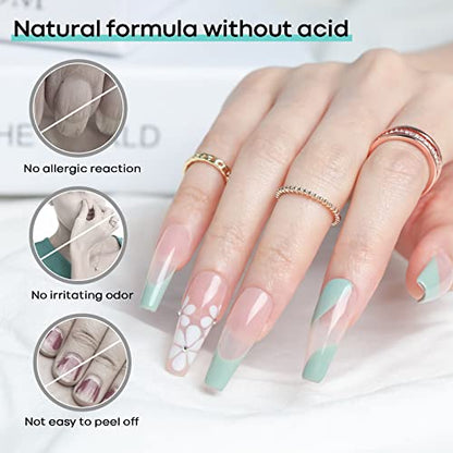 modelones Nail Dehydrator and Primer, Acid Free Natural Nail Prep Dehydrate & Bond Prime