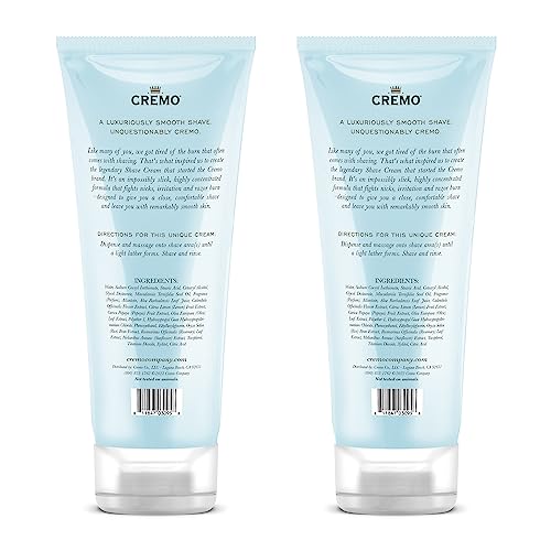Cremo Vanilla and Orchid Moisturizing Shave Cream, Astonishingly Superior Ultra-Slick