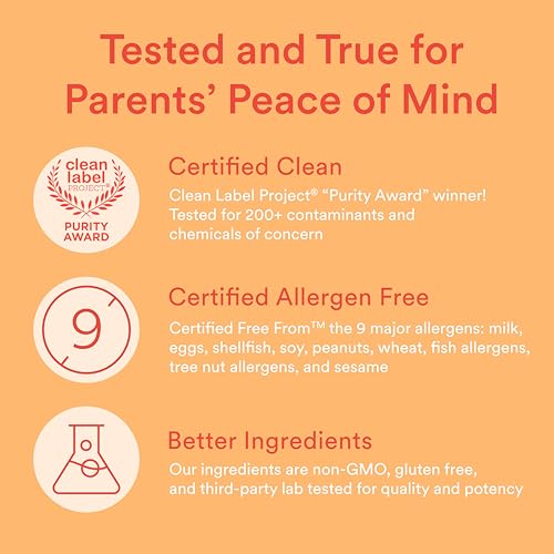 SmartyPants Kids Multivitamin Gummies, Sugar Free: Omega 3 (ALA), Vitamin D3, C
