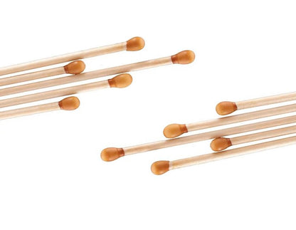 Silver Nitrate Caustic Wooden Sticks 6" Long Applicator Individual Use Sticks (10)