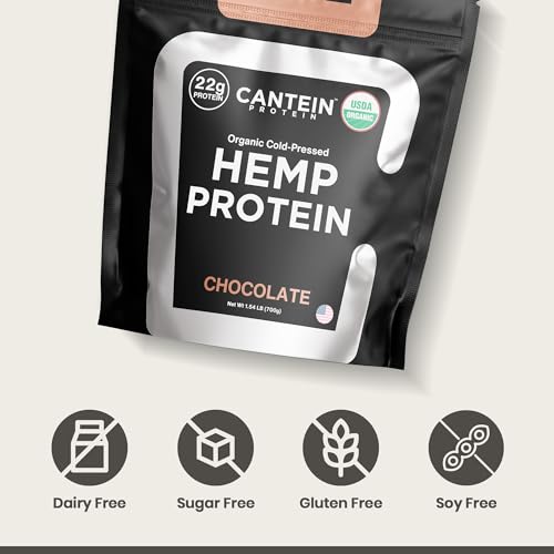 Cantein Organic Hemp Protein Powder | Vegan Protein Powder for Protein Shake | 22g