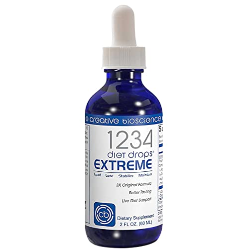 Creative Bioscience 1234 Diet Drops Extreme, 2 Fl Oz (4 Pack)