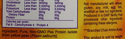 Now Foods 100% Pure Pea Protein Powder in 2 Pound Container (Pack of 2)