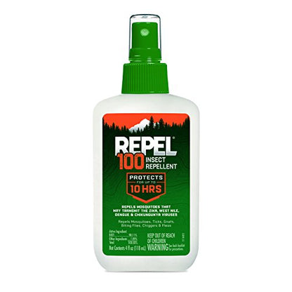 Repel 100 Insect Repellent, Pump Spray, 4-Fluid Ounces, 10-Hour Protec