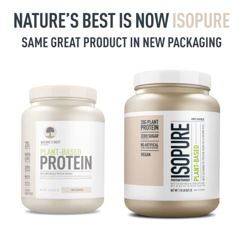 Isopure Unflavored Vegan Protein Powder, with Amino Acids, Post Workout Recovery