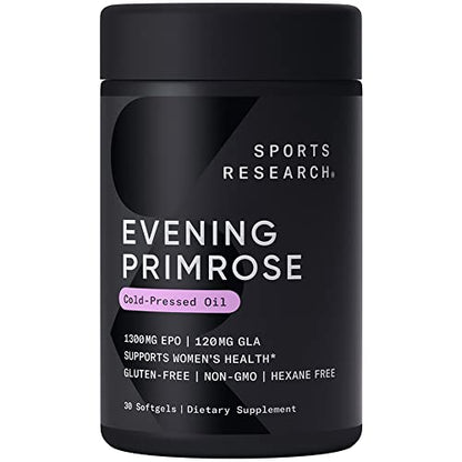 Sports Research Evening Primrose Supplement from Cold Pressed Oil