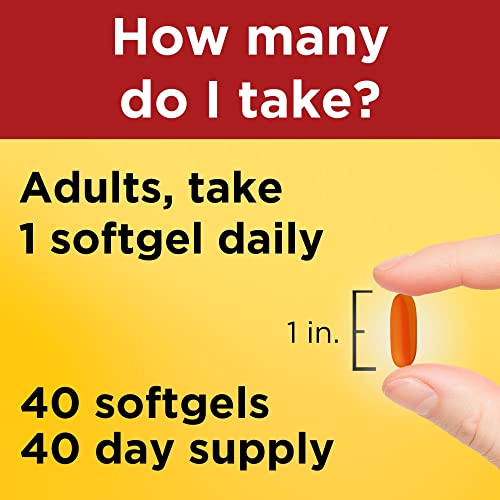 Nature Made CoQ10 400mg, Dietary Supplement for Heart Health Support, 40 Softgels