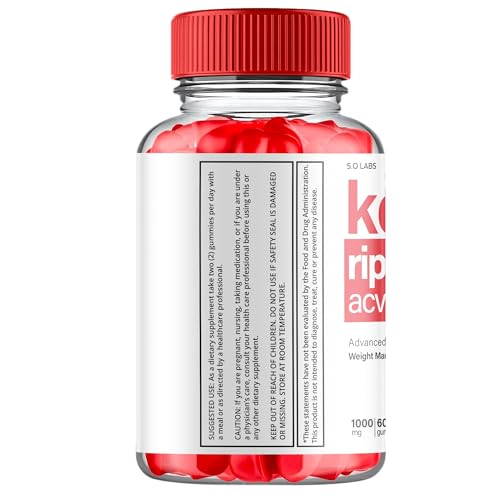 (5 Pack) Keto Ripped ACV Gummies, Keto Ripped ACV Gummies Advanced Weight Loss