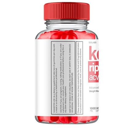 (5 Pack) Keto Ripped ACV Gummies, Keto Ripped ACV Gummies Advanced Weight Loss