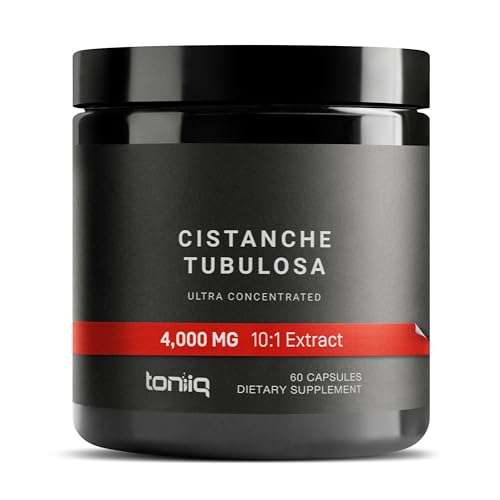 Toniiq Cistanche Tubulosa - (4000mg) Pure Cistanche Supplement for Men - 10x Highly