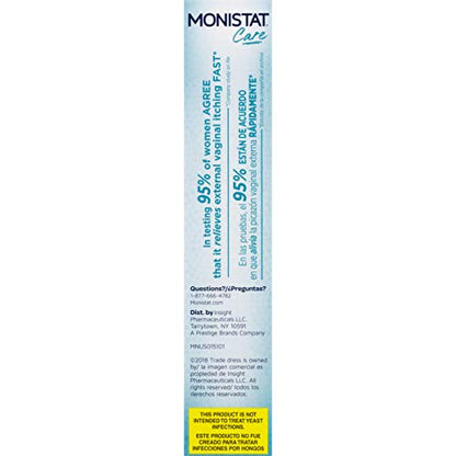 Monistat Care Instant Itch Relief Cream | Max Strength | Cools & Soothes | 1 OZ