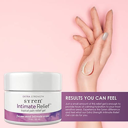 Syren Intimate Relief - Intimate Pain Relieving Gel - Relieves Vulva Pain, Throbbing, Spasms, Vaginal Dryness