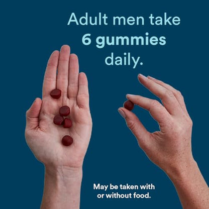SmartyPants Multivitamin for Men, Gummies: Omega 3 Fish Oil (EPA/DHA), Methylfolate