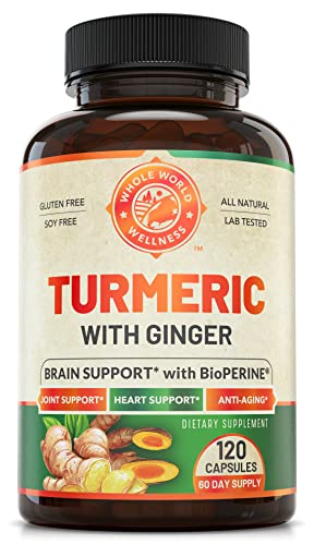 Organic Turmeric Curcumin with Ginger and Black Pepper for Max Absorption 