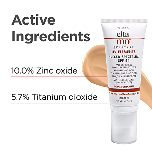 EltaMD UV AOX Elements Tinted Mineral Face Sunscreen, SPF 50 Tinted Face Moisturizer