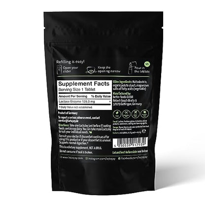 LactoJoy Lactase Pills I 240 Pieces Refill Package I Powerful Lactase Enzymes for Lactose