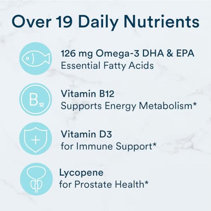 SmartyPants Multivitamin for Men, Gummies: Omega 3 Fish Oil (EPA/DHA), Methylfolate