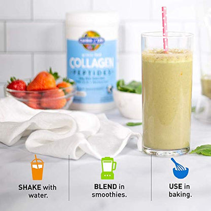 Garden of Life Grass Fed Collagen Peptides Powder – Unflavored, for Women Men Hair