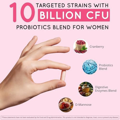Vaginal Probiotics for Women & Organic Maca Root Capsules