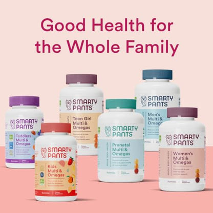 SmartyPants Women's Multivitamin Gummies: Omega 3 Fish Oil (EPA/DHA), Methylfolate