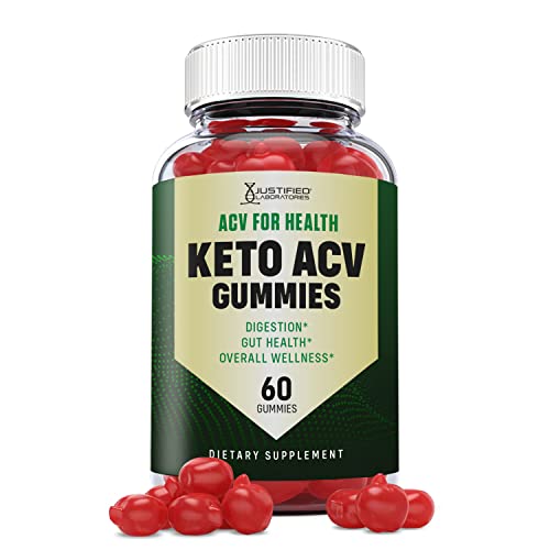 Justified Laboratories ACV for Health Keto ACV Gummies 1000MG with Pomegranate Juice