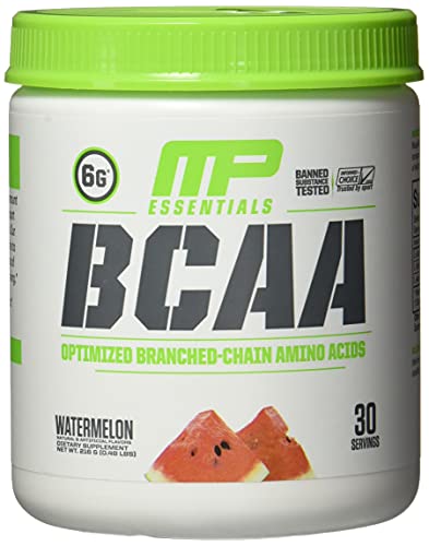 MusclePharm Essentials BCAA Powder, Post-Workout Recovery Drink, Watermelon