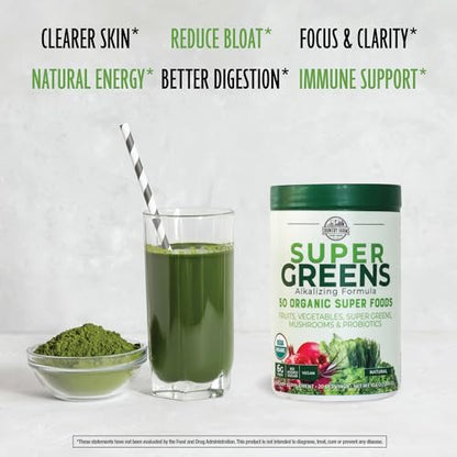 Country Farms Super Greens Natural Flavor, 50 Organic Super Foods, USDA Organic