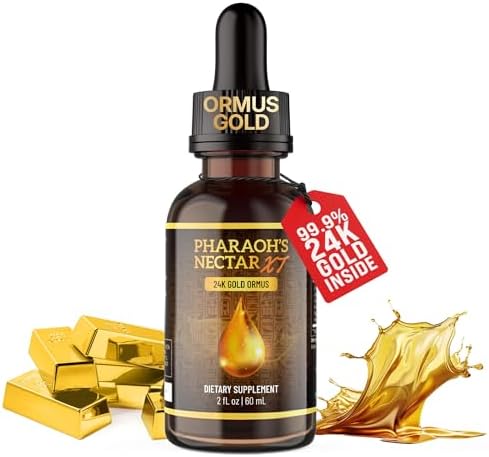 Pineal Gland Supplement Bundle, 24K Ormus Gold Drops & Sacred Botanical Capsules Third Eye Awakening, Anti-Aging, Spiritual Activation & Deep Cellular Renewal, Pharaoh's Nectar + Genesis Revival