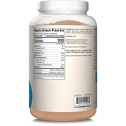Jarrow Formulas Whey Protein With 18 g of Protein, 3.8 g of BCAAs, & Glutamine, Dietary