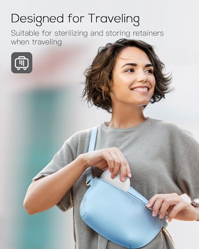 VEAMOR UVC Retainer Case Upgraded, Case Compatible for Invisalign 500mAh Battery