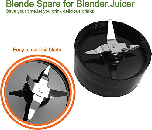 (Pack of 2) Cross Blade Blender Magic Bullet Replacement Parts Compatible with 250-watt