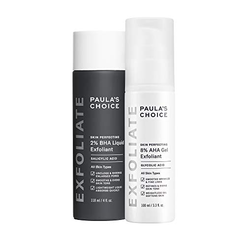 Paula's Choice SKIN PERFECTING 8% AHA Gel Exfoliant & 2% BHA Liquid Duo - Facial 
