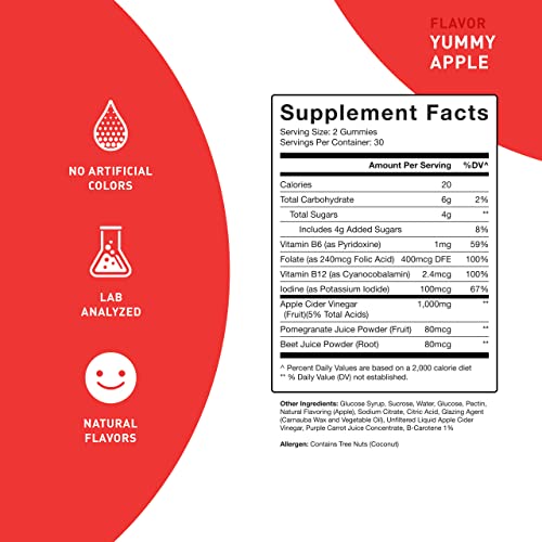 PUREFINITY Apple Cider Vinegar Gummies – Raw, Natural, Unfiltered ACV from The Mother