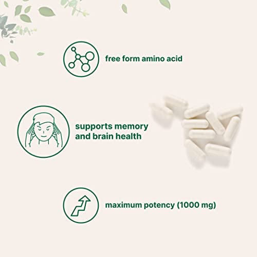 Micro Ingredients Plant Based L Tyrosine Pills, 1000mg Per Serving, 240 Capsules
