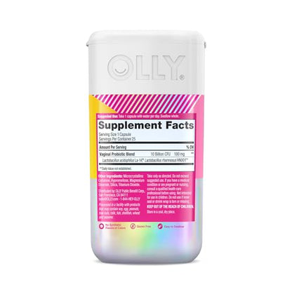 OLLY Happy Hoo-Ha Capsules, Probiotic for Women, Vaginal Health and pH