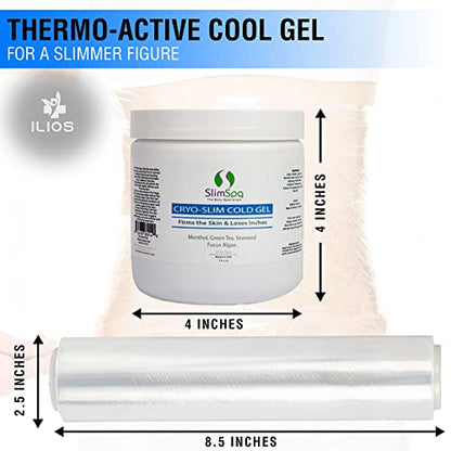 SlimSpa Cyro-Slim Cold Gel With Ilios Wrap - Skin Firming & Tightening Cryo Gel Solution