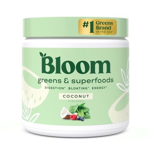 Bloom Nutrition Greens and Superfoods Powder for Digestive Health, Greens Powder 