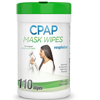 resplabs CPAP Mask Wipes Unscented Cleaner for Full Face, Nasal Masks