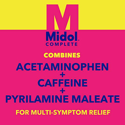 Midol Complete, Menstrual Period Symptoms Relief Including Premenstrual Cramps