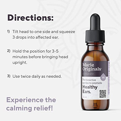 Organic Ear Oil for Earache Irritation, All Natural Eardrops for Infection