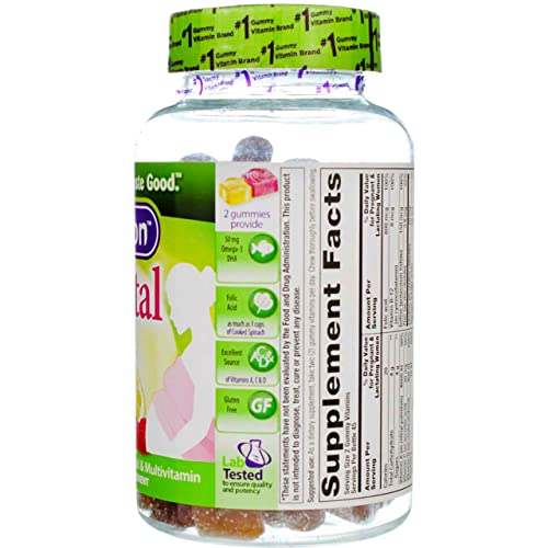 Vitafusion PreNatal Dietary Supplement, Lemon & Raspberry Lemonade Flavors 90 ea (Pack of 6)