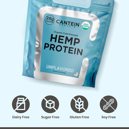 Cantein Organic Hemp Protein Powder | Vegan Protein Powder for Protein Shake | 28g