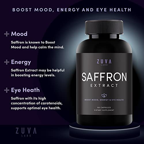 Saffron Supplements - 100% Pure Saffron Extract Mood Enhancer for Women and Men