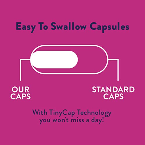 Probiotics for Women | Easy to Swallow Tiny Capsule | with Prebiotics, 60 Billion CFUs
