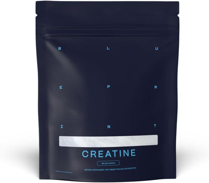 Blueprint Bryan Johnson Creatine Monohydrate Powder – Amino Acid Powder - Supplement Supports Muscle Recovery, Strength & Focus – Unflavored Creatine for Women & Men – 5g Dose – 100 Servings