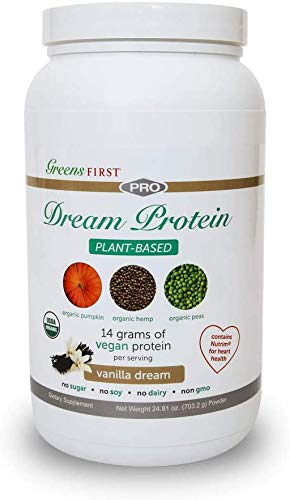 Greens First Dream Protein Plant Based – USDA Organic Dietary Supplement – Vegan