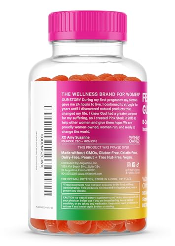 Pink Stork Fertility Gummies for Women - Support Conception for Her and Hormone