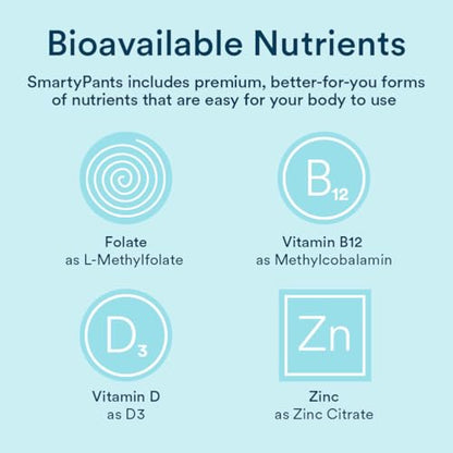SmartyPants Multivitamin for Men, Organic Gummies: Probiotics, CoQ10, Methylfolate